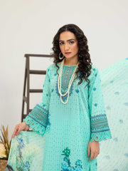 Al Kareem Gul-e-Lala Digital Printed Lawn Unstitched 3Pc Suit D-2571