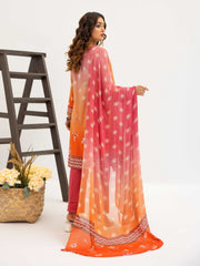Al Kareem Gul-e-Lala Digital Printed Lawn Unstitched 3Pc Suit D-2572