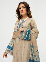 Al Kareem Gul-e-Lala Digital Printed Lawn Unstitched 3Pc Suit D-2576