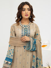 Al Kareem Gul-e-Lala Digital Printed Lawn Unstitched 3Pc Suit D-2576