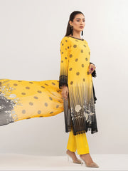 Al Kareem Gul-e-Lala Digital Printed Lawn Unstitched 3Pc Suit D-2578