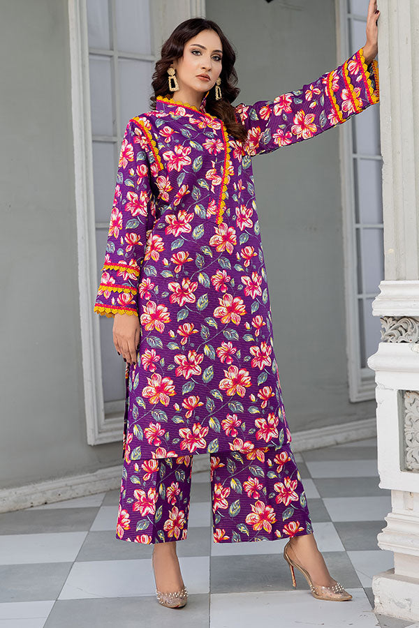 TZK-38- SAFWA TULIP KHADDAR DIGITAL PRINT 2-PIECE COLLECTION Vol 3