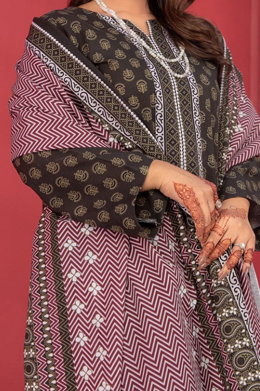 SGL-17 - SAFWA GLORIA KHADDAR 3 PIECE COLLECTION