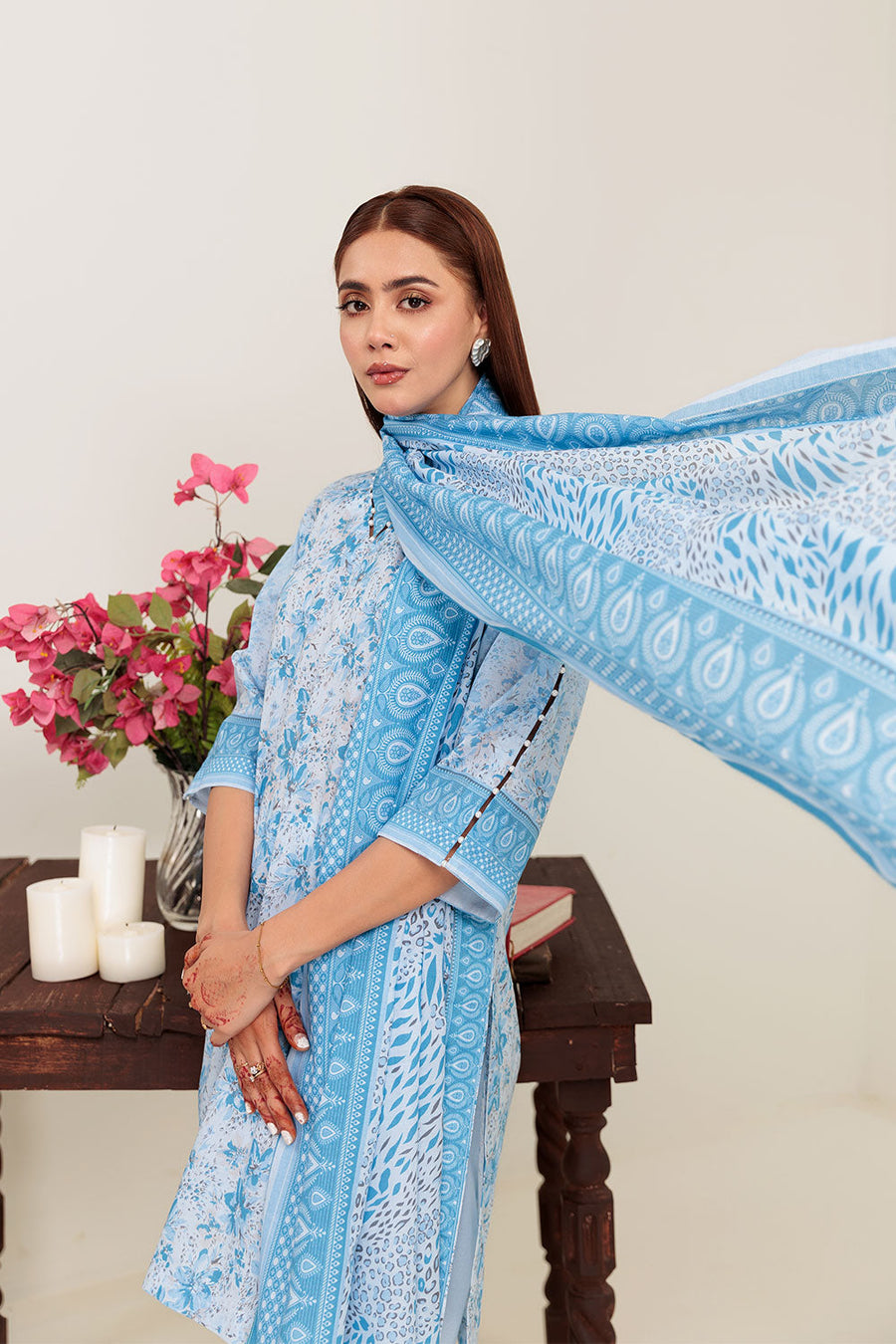 Safwa Praha Vol-02 Digital Printed Lawn Unstitched 3Pc Suit SPH-16