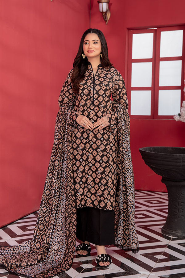 SGL-07 - SAFWA GLORIA KHADDAR 3 PIECE COLLECTION