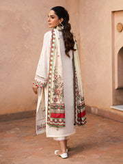 edenrobe Premium Festive Unstitched Slub Lawn 3Pc Suit EWU5V1-31247