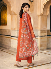 edenrobe Premium Embroidered Dobby Unstitched 3Pc Suit EWU5V7-30269