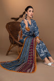 Ixora by Safwa Fine Printed Doria Lawn Unstitched 3Pc Suit ICS-29