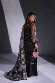 Ermina by Ezra Luxury Hand Embellished Organza Unstitched 3Pc Suit - RAYA