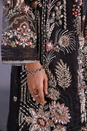 Ermina by Ezra Luxury Hand Embellished Organza Unstitched 3Pc Suit - RAYA