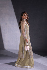 Ermina by Ezra Luxury Hand Embellished Organza Unstitched 3Pc Suit - MUSKAN