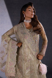 Ermina by Ezra Luxury Hand Embellished Organza Unstitched 3Pc Suit - MUSKAN