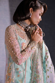 Ermina by Ezra Luxury Hand Embellished Net Unstitched 3Pc Suit - VIRSA