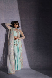 Ermina by Ezra Luxury Hand Embellished Net Unstitched 3Pc Suit - VIRSA