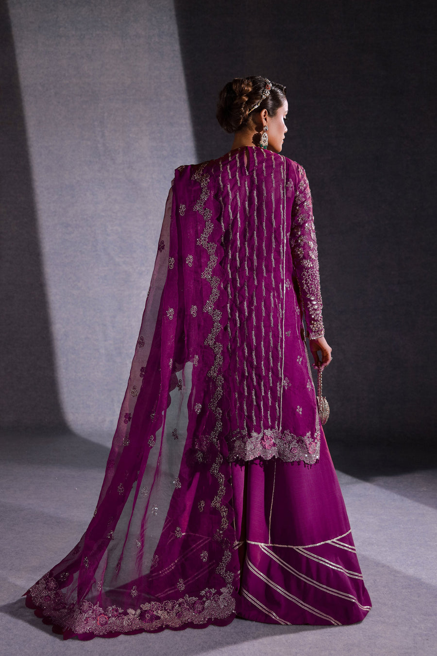Ermina by Ezra Luxury Hand Embellished Organza Unstitched 3Pc Suit - KOYAL