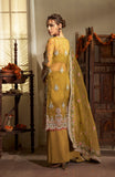 Fabiha Fatima Mehar-o-Maah Embroidered Organza Unstitched 3Pc Suit - AMBER