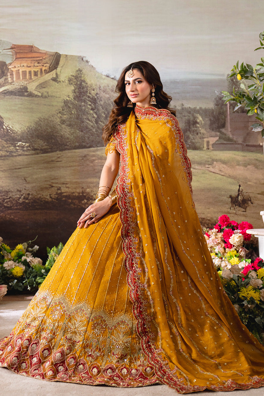 Neeshay Dastaan Embroidered Chiffon Unstitched 3Pc Suit - Zarafshaan