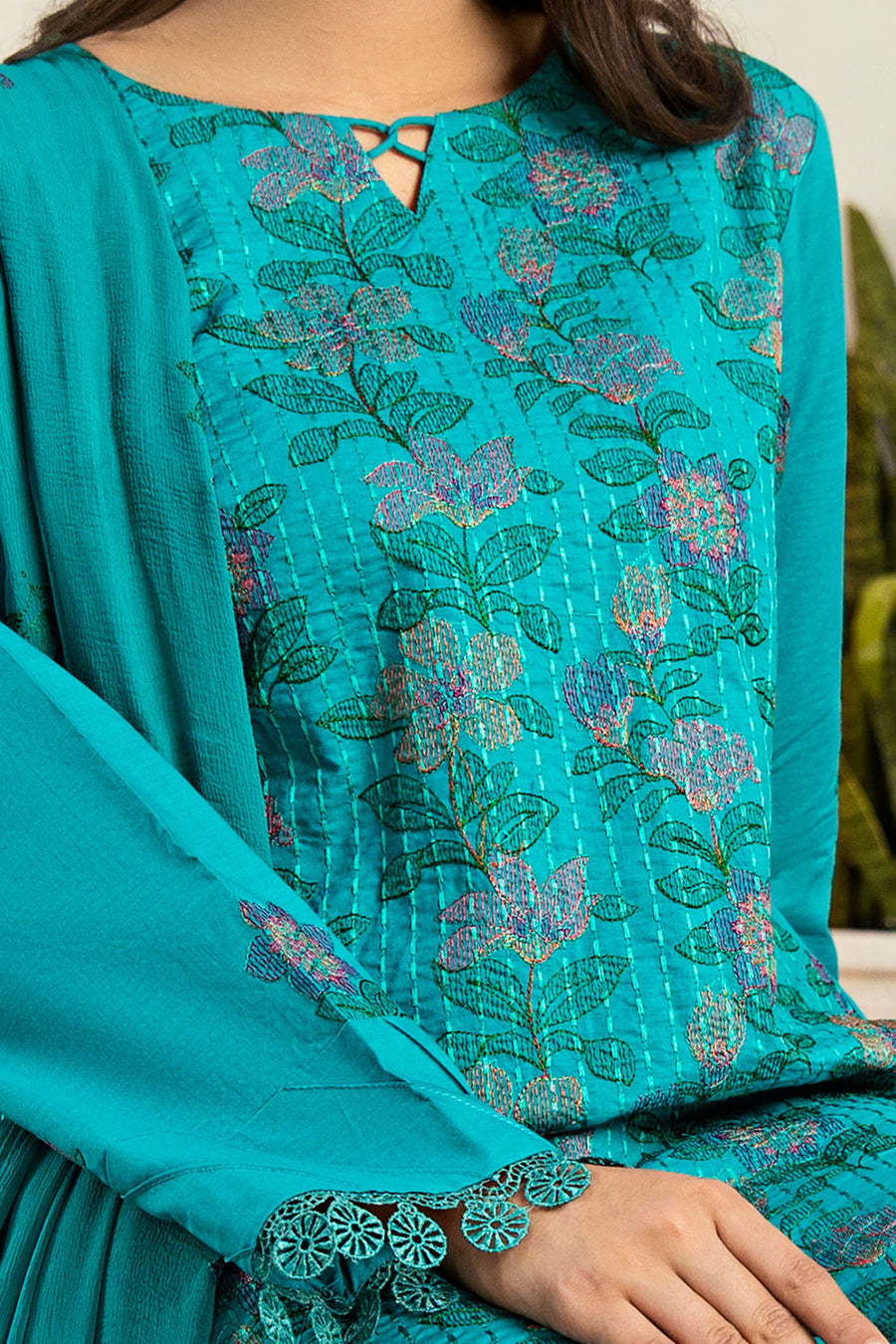 GSC-06 - SAFWA GARNET 3-PIECE EMBROIDERED COLLECTION VOL 01