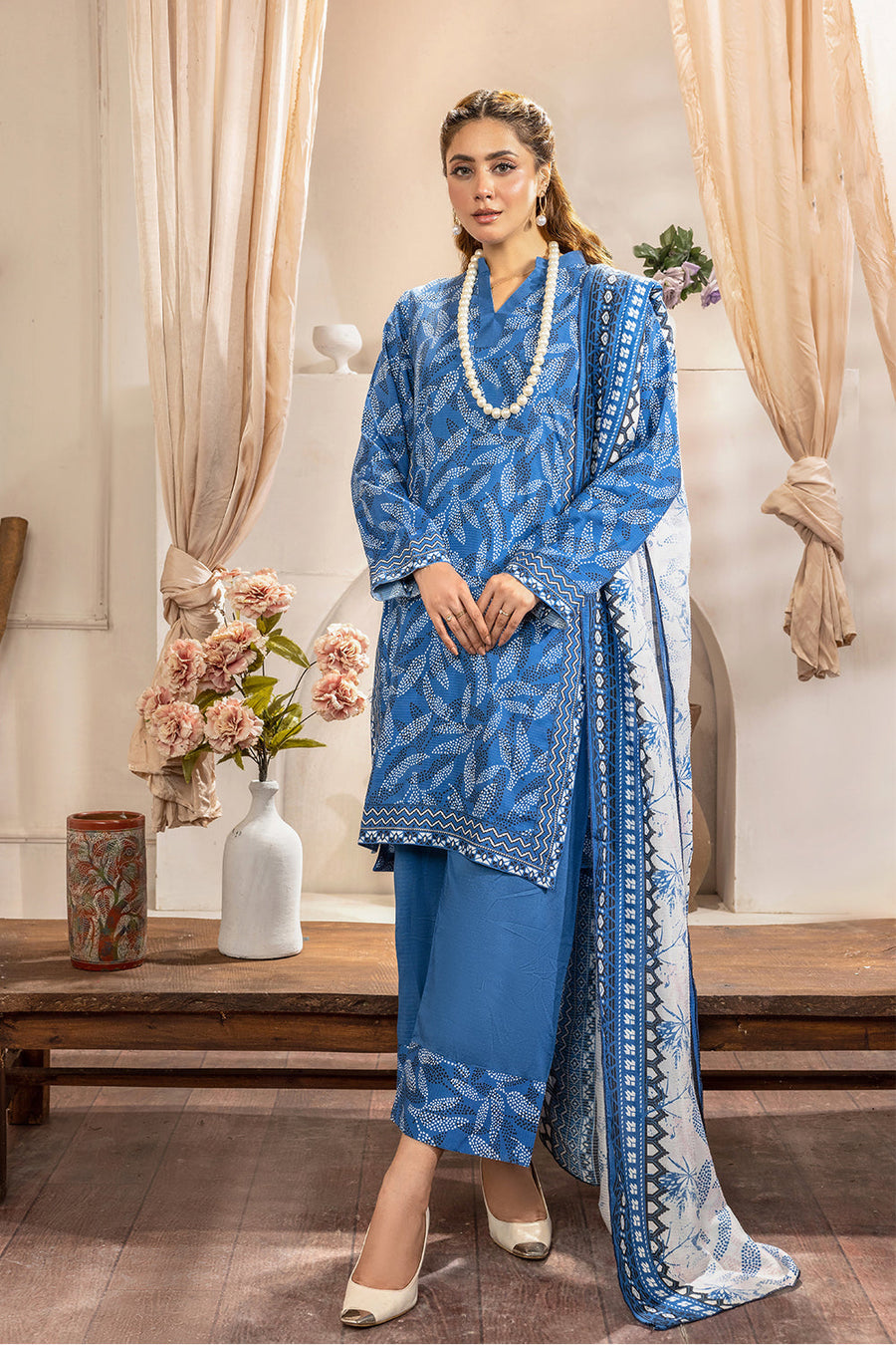 Rada by Safwa Digital Printed Doria Viscose Unstitched 3Pc Suit RAD - 04