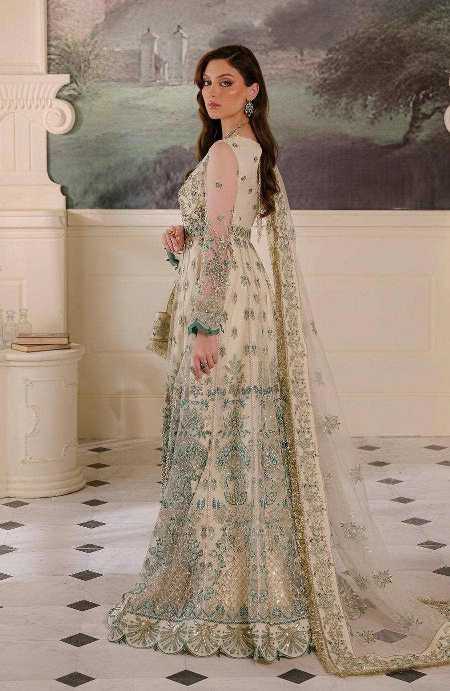 PEARL - Bridal Maxi Side view | Fabiha Fatima 