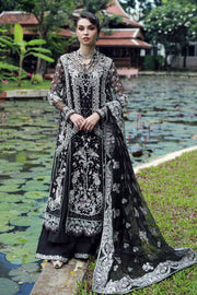 Ermina by Ezra Luxury Hand Embellished Net Unstitched 3Pc Suit D-05 NOOR