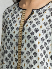 edenrobe Allure Lawn Unstitched Printed 3Pc Suit EWU24A1-28065