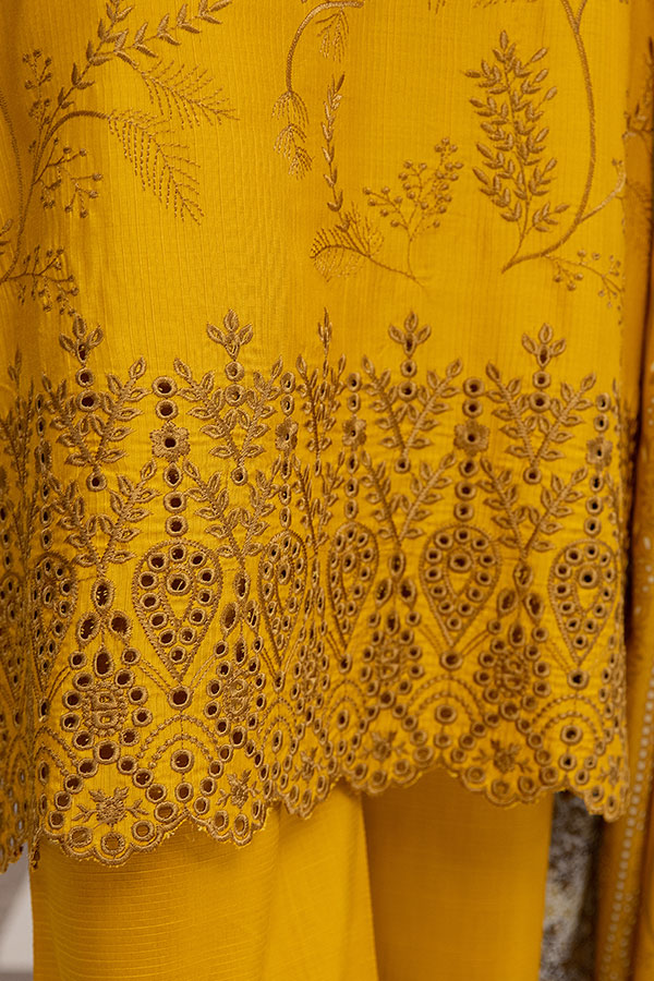 Safwa Ashley Embroidered Viscose Doria Unstitched 3Pc Suit ASC-17