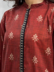 edenrobe Allure Lawn Unstitched Printed 3Pc Suit EWU24A1-29095