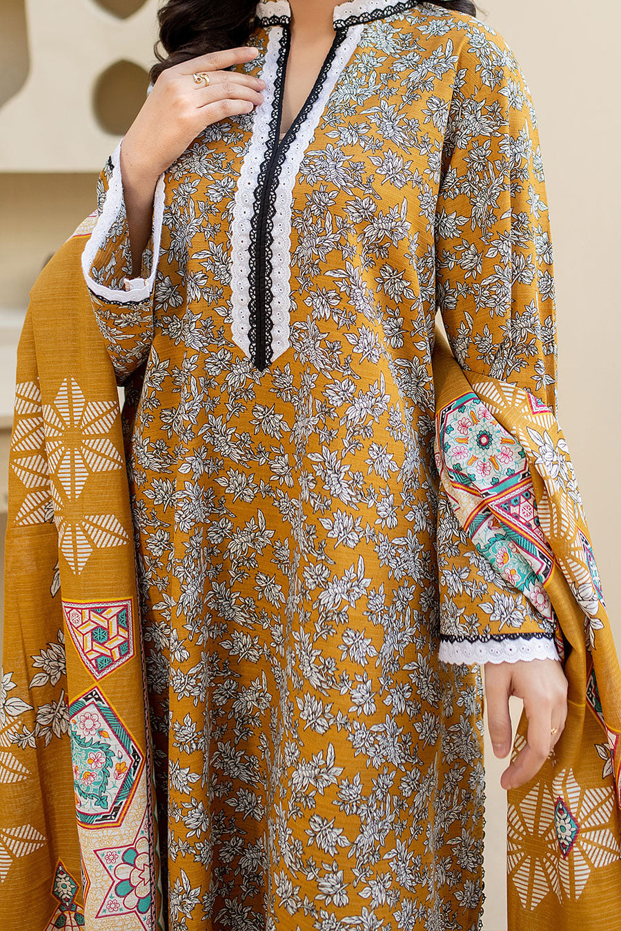 ASK-08 - SAFWA AMORA MASURI KHADDAR 3 PIECE COLLECTION