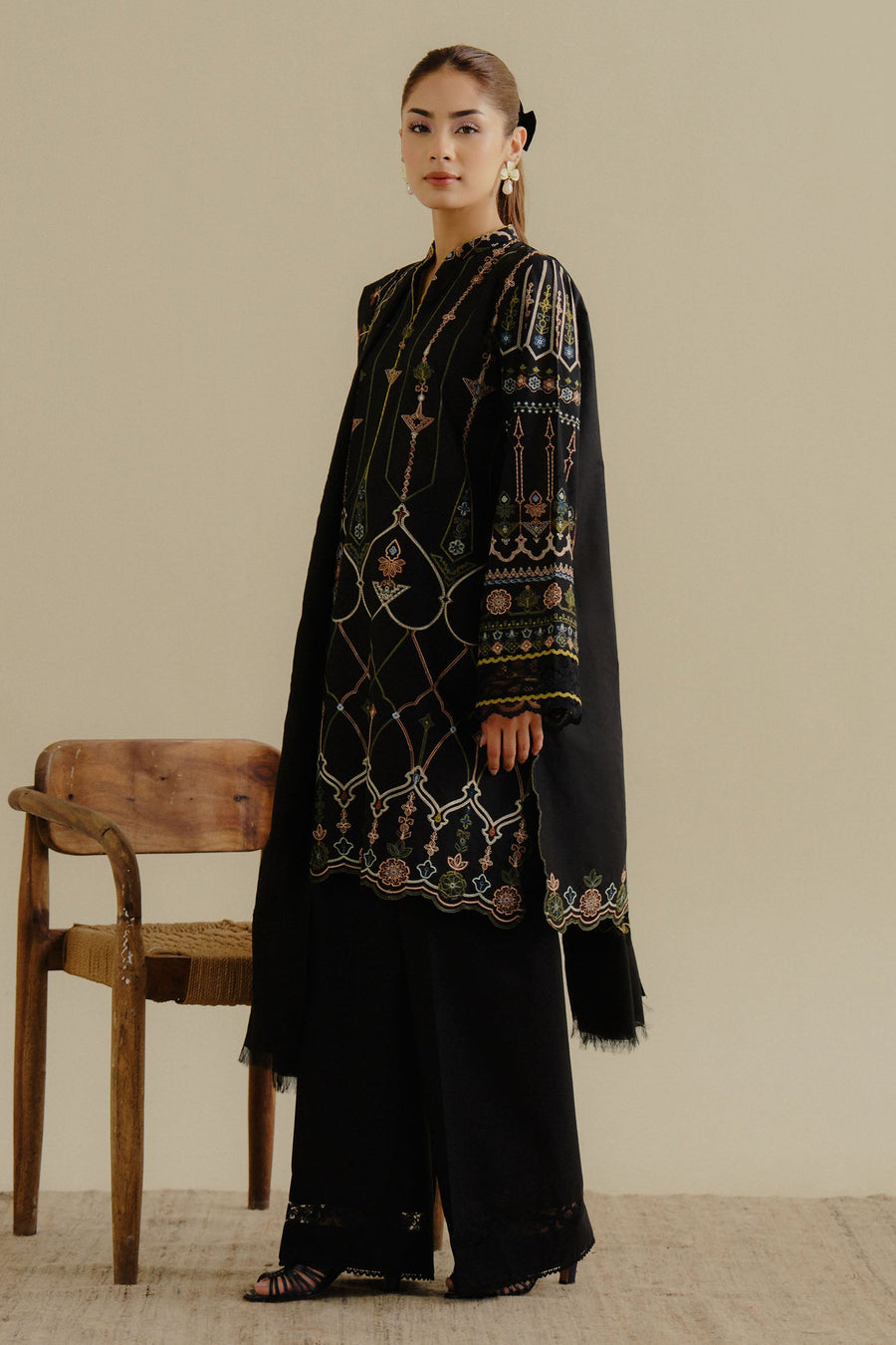 Coco by Zara Shahjahan Embroidered Lawn Unstitched 3Pc Suit 02A-IRIS