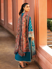 Zainab Chottani Embroidered Chikankari Lawn Unstitched 3Pc Suit D-02A Izrah