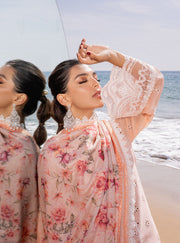 Zainab Chottani Embroidered Chikankari Lawn Unstitched 3Pc Suit D-02A Nora