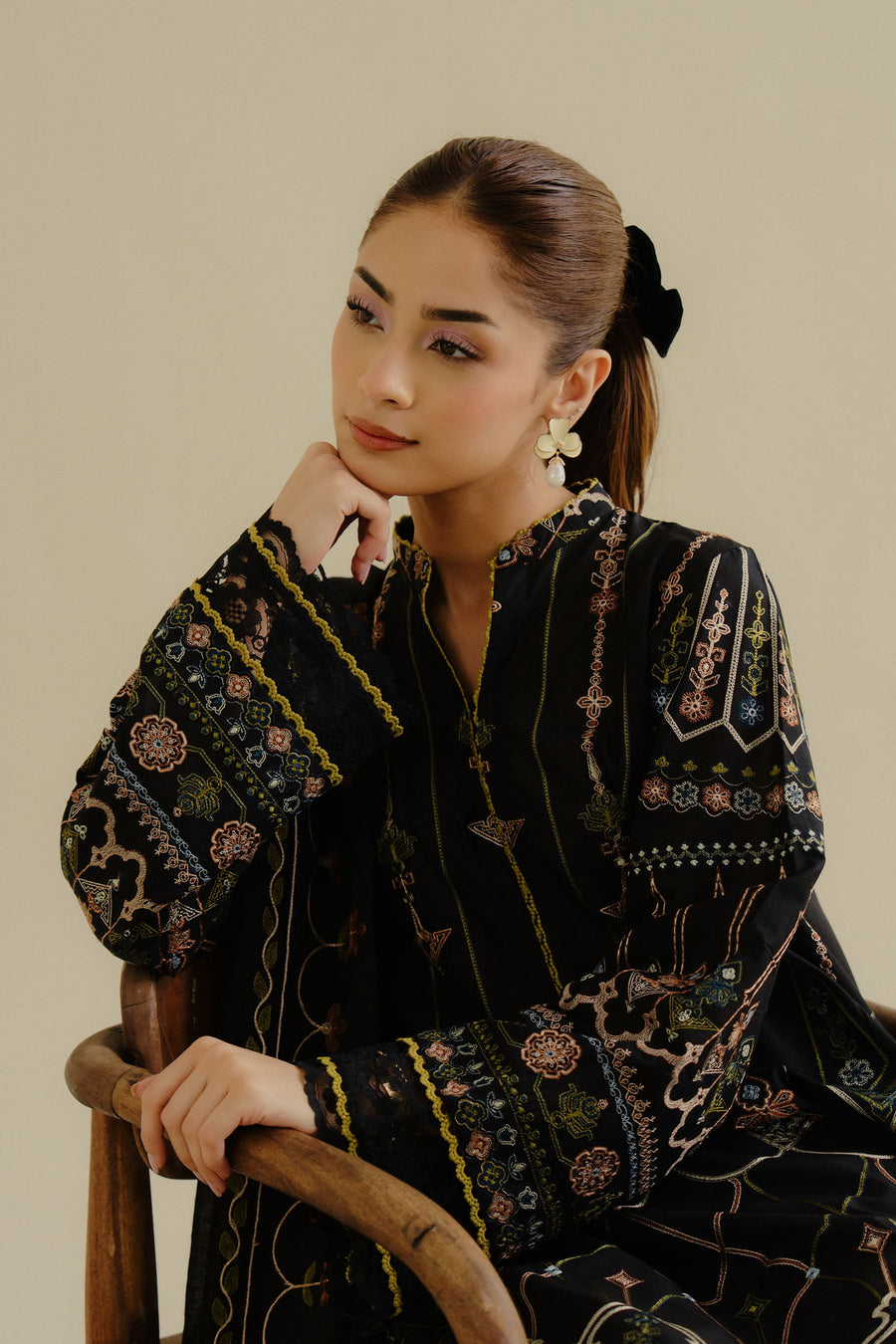 Coco by Zara Shahjahan Embroidered Lawn Unstitched 3Pc Suit 02A-IRIS