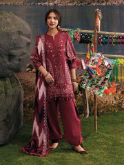 Maria B MBasics Embroidered Slub Khaddar Unstitched 3Pc Suit MB-CUSV15-02A