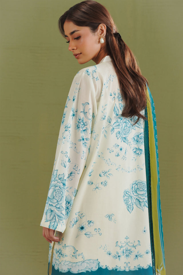 Coco by Zara Shahjahan Prints Unstitched Lawn 3Pc Suit D-02A Riya