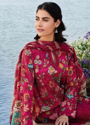 Maria.B M.Basics Embroidered Lawn Unstitched 3Pc Suit MB-02B