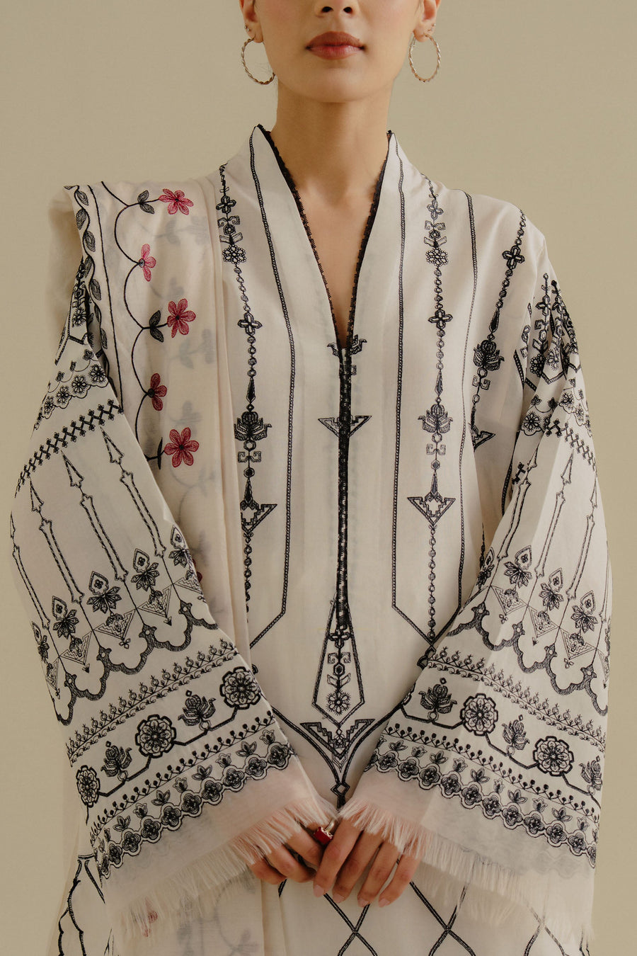 Coco by Zara Shahjahan Embroidered Lawn Unstitched 3Pc Suit 02B-IRIS