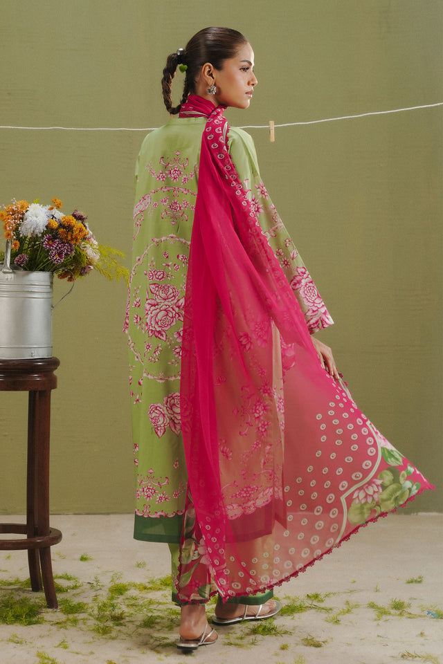 Coco by Zara Shahjahan Prints Unstitched Lawn 3Pc Suit D-02B Riya
