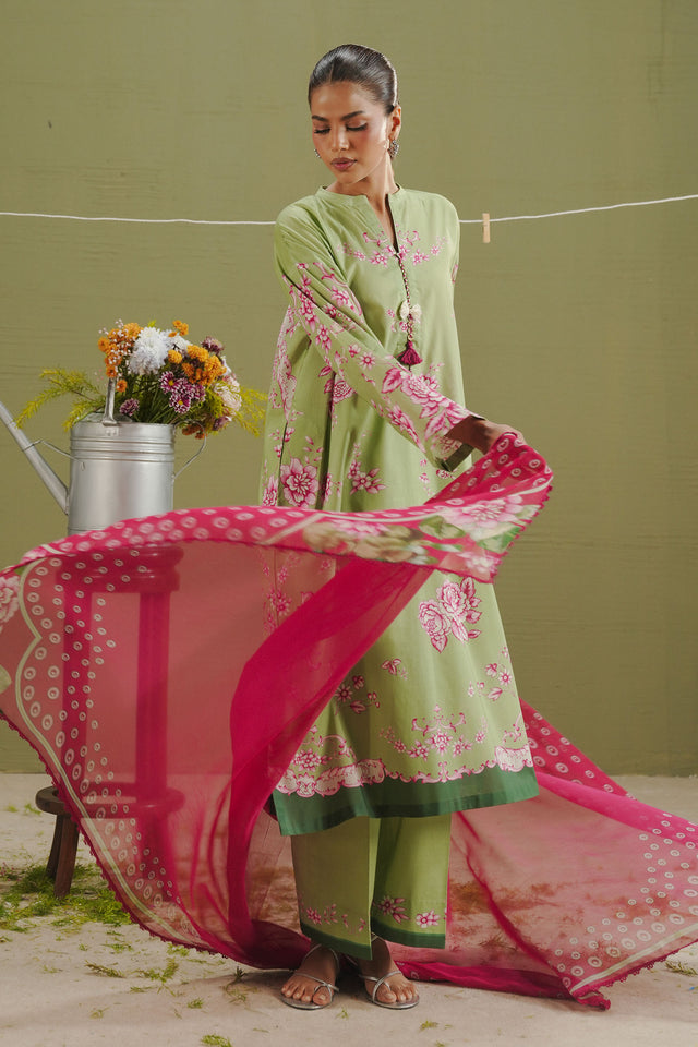 Coco by Zara Shahjahan Prints Unstitched Lawn 3Pc Suit D-02B Riya