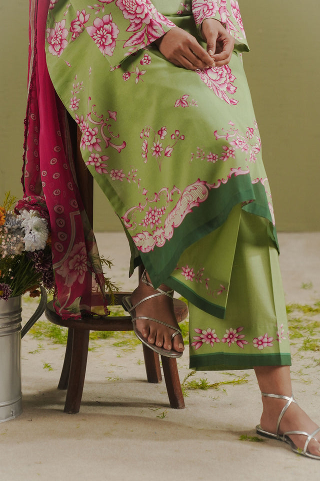 Coco by Zara Shahjahan Prints Unstitched Lawn 3Pc Suit D-02B Riya
