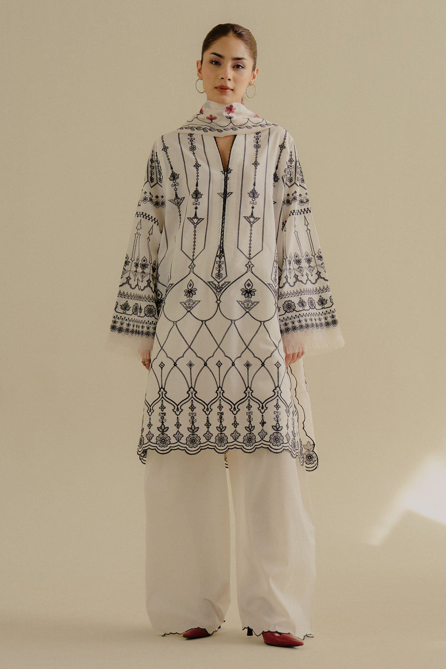 Coco by Zara Shahjahan Embroidered Lawn Unstitched 3Pc Suit 02B-IRIS
