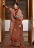 Hussain Rehar Embroidered Karandi Unstitched 3Pc Suit - Shay