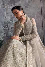 Zarposh Seraphine Embroidered Organza Unstitched 3Pc Suit - HALO