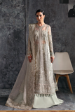 Zarposh Seraphine Embroidered Organza Unstitched 3Pc Suit - HALO