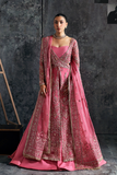 Zarposh Seraphine Embroidered Organza Unstitched 3Pc Suit - LILIUM