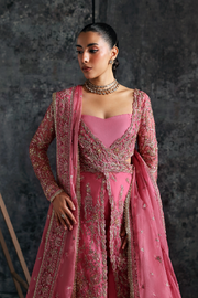 Zarposh Seraphine Embroidered Organza Unstitched 3Pc Suit - LILIUM