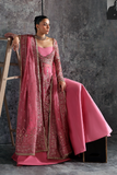 Zarposh Seraphine Embroidered Organza Unstitched 3Pc Suit - LILIUM
