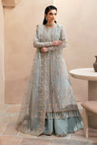Emaan Adeel Clay & Couture Embroidered Organza Unstitched 3Pc Suit CC-08 SILVELLA