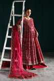 Zarposh Seraphine Embroidered Organza Unstitched 3Pc Suit - MIRAGE