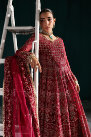 Zarposh Seraphine Embroidered Organza Unstitched 3Pc Suit - MIRAGE